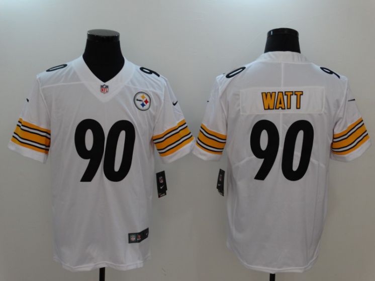 Men Pittsburgh Steelers 90 Watt White Nike Vapor Untouchable Limited NFL Jerseys